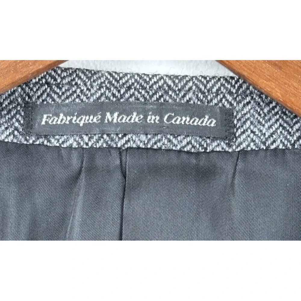 S Cohen Herringbone Tweed Mens Blazer 100% Wool Gray Sport Coat Jacket Men’s 54R